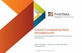 Cloud Computing Risk Management (Multi Venue)