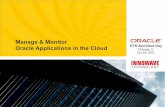 Manage and Monitor Oracle Applications in the Cloud