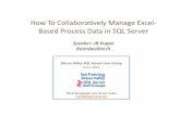 Microsoft SQL Server - How to Collaboratively Manage Excel Data