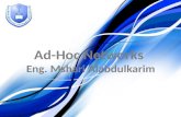Ad-Hoc Networks