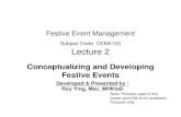HKBU Lecture 2 - conceptualizing a festive event