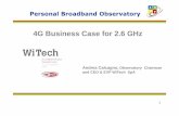 4G (LTE) Business Case for 2.6 GHz