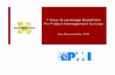 7 Ways To Leverage SP for PM Success