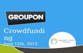 Groupon crowdfunding presentation