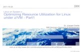Linux on System z Optimizing Resource Utilization for Linux under z/VM - Part1