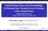 Interlinking Data and Knowledge in Enterprises, Research and Society with Linked Data