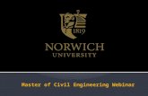 Norwich University- Master of Civil Engineering Webinar