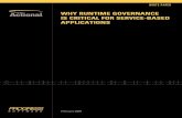 Why Runtime Governance is Critical for Service-based Applications