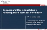 Business and Operational Risks in Pharmaceutical Information