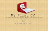 My First CV