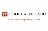 Conferences i/o 3 Minute Getting Started Guide - V2