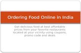 Ordering food online in india using Coupon Codes @ CouponsGrid