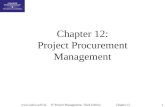 Chap12 Project Procurement Management