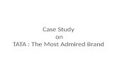 TATA the Most Admired Brand