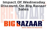 Impact of Wednesday Discount on Big Baazar Sales
