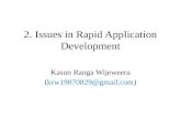 Issues in Rapid Application Development