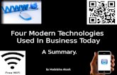 Four Modern Business Technologies