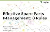Effective Spare Parts Management - 8 rules