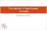 This Month In Real Estate February Canada 20090203