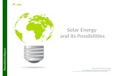 Solar energy and its possibilities