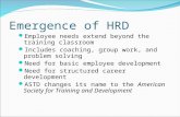 Emergence of HRD
