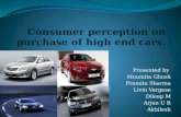 consumer perception on purchase of high end cars