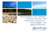 Environmental Assessments for Energy, Infrastructure and Resource projects   challenges & opportunities