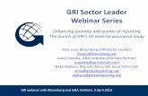 GRI Launch of the US external assurance study with G&A Institute & Bloomberg