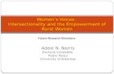 Women's Voices: Intersectionality and the Empowerment of Rural Arkansas Women