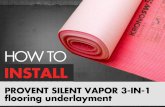 How To Install Provent Silent Vapor 3-in-1 Flooring Underlayment