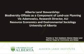 Alberta Land Stewardship: Biodiversity Offsets as a Component of Land-use Planning