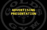 Golds Gym Advertising Presentation