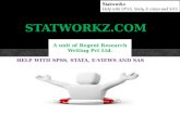Statworkz.com HELPHELP WITH SPSS, STATA, E-VIEWS AND SAS