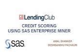 Predictive Credit Risk Scoring using SAS Enterprise Miner