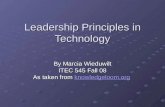 Leadership Principles In Technology