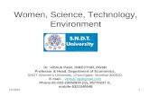 Women, science, technology, environment : Dr. Vibhuti Patelb&w