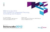 IBM Innovate2012 - CIO Cockpit for Integrated Planning, Controlling and Analysis