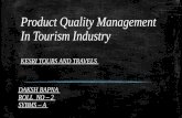 Product quality management in tourism industry ppt ( kersri )