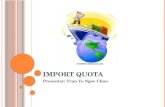 ngọc châu - import quota