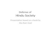 Sita ram goel   defence of hindu society