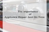 Importance of  Local Appliance Repair Just On Time, Baltimore, MD