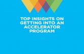Top Insights on Getting Into an Accelerator Program