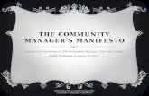 Community Manager Manifesto