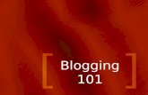 Blogging 101 version 2012