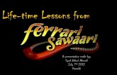 Life-time lessons from Ferrari ki Sawari by Adeel Ahmed
