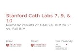 Experimental BIM Use Comparison on Stanford Hospital Cath Labs