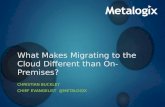 What Makes Migrating to the Cloud Different Than On-Premises