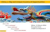 China: a  Big and Unique Country of Opportunities