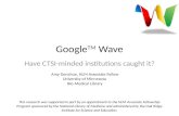 Google Wave: Have CTSI-minded institutions caught it?