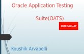 Oracle application testing suite (OATS)